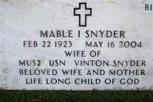 Mabel Isadore Drew Snyder Mabel Isadore Drew Snyder