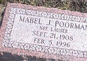 Mabel J. Lauser Poorman Mabel J. Lauser Poorman