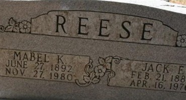 Mabel K Reese