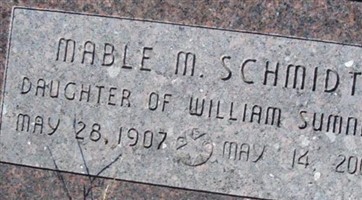 Mabel M. Sumner Schmidt Mabel M. Sumner Schmidt