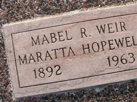 Mabel R. Weir Maratta Hopewell