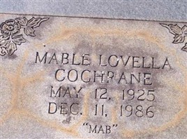 Mable Lovella "Mab" Cochrane Mable Lovella "Mab" Cochrane