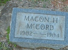Macon H McCord