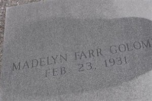 Madelyn Farr Golomb Madelyn Farr Golomb