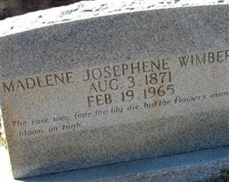 Madlene Josephene Wimberly Madlene Josephene Wimberly