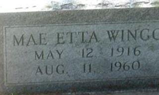 Mae Etta Wingo