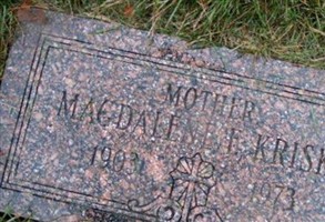Magdalene Evelyn "Madge" Jaski Kriske Magdalene Evelyn "Madge" Jaski Kriske