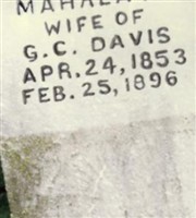 Mahala Adeline Ridgeway Davis