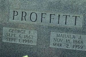 Mahala Jane Dickerson Proffitt