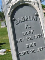 Mahalia Ann Rebecca DeGraw Mahalia Ann Rebecca DeGraw