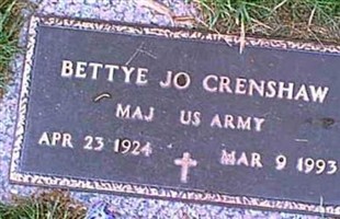 Maj Bettye Jo Crenshaw Maj Bettye Jo Crenshaw