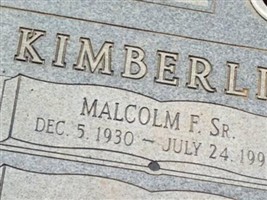 Malcolm F Kimberlin, Sr Malcolm F Kimberlin, Sr