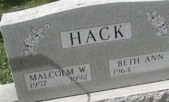 Malcolm W Hack Malcolm W Hack