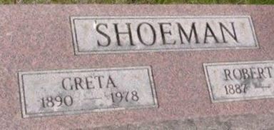 Mamie Greta "Greta" Cook Shoeman