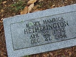 Mamie Hamrick Carter Hetherington Mamie Hamrick Carter Hetherington