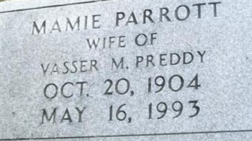 Mamie Parrott Preddy