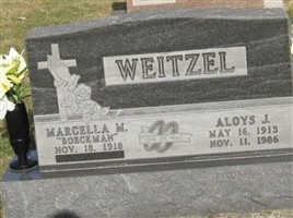Marcella M "Sally" Boeckman Weitzel