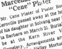 Marcenas Armond "Cene" Plater