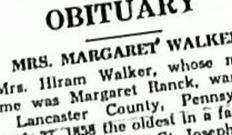 Margaret A. Ranck Walker Margaret A. Ranck Walker