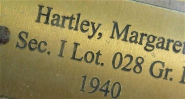 Margaret Ann Gustin Hartley Margaret Ann Gustin Hartley