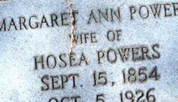 Margaret Ann Powers Margaret Ann Powers