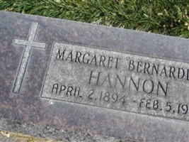 Margaret Bernadine Hannon Margaret Bernadine Hannon