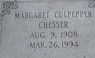 Margaret Culpepper Chesser Margaret Culpepper Chesser