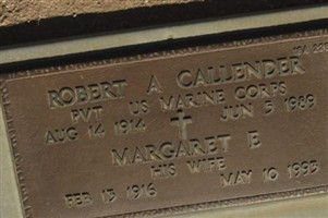 Margaret E Callender Margaret E Callender