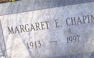 Margaret E. Chapin Margaret E. Chapin