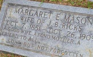 Margaret E. Mason Ricks Margaret E. Mason Ricks