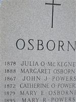 Margaret E Osborne
