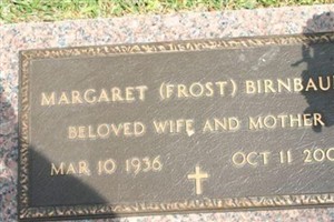 Margaret Frost Birnbaum Margaret Frost Birnbaum