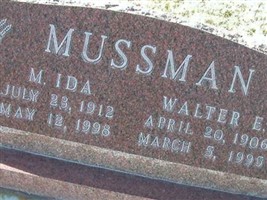 Margaret Idabelle "Ida" Mussman Margaret Idabelle "Ida" Mussman