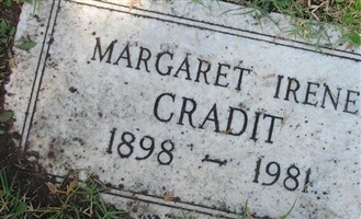 Margaret Irene Cradit Margaret Irene Cradit