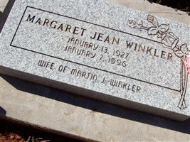 Margaret Jean Winkler Margaret Jean Winkler