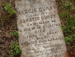 Margaret "Maggie" CARLETON DURST Margaret "Maggie" CARLETON DURST
