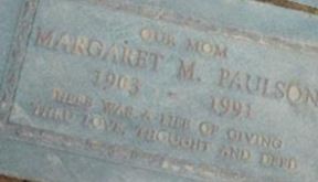 Margaret Marie Paulson Margaret Marie Paulson