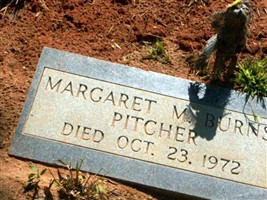 Margaret Martha "Margie" Burns Pitcher Margaret Martha "Margie" Burns Pitcher
