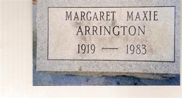 Margaret Maxie Arrington Margaret Maxie Arrington