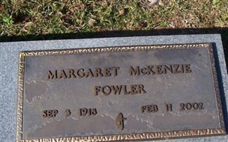 Margaret McKenzie Fowler