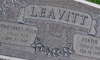 Margaret Nyda Leavitt Margaret Nyda Leavitt