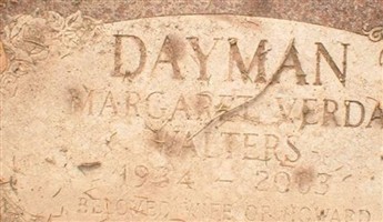 Margaret Verda Walters Dayman