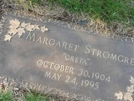Margaret W "Greta" Stromgren Margaret W "Greta" Stromgren