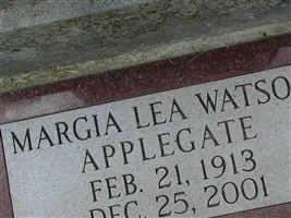 Margia Lea Watson Applegate