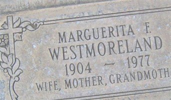 Marguerita F Westmoreland