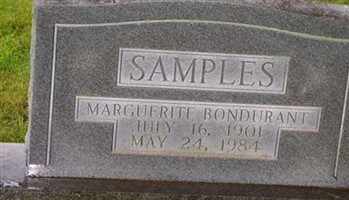 Marguerite Bondurant Samples