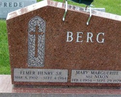 Marguerite Mary "Marge" Nixon Berg Marguerite Mary "Marge" Nixon Berg