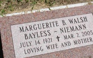 Marguerite B Walsh Bayless Niemann