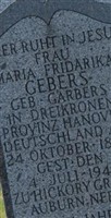 Maria Fredericka Garbers Gebers Maria Fredericka Garbers Gebers