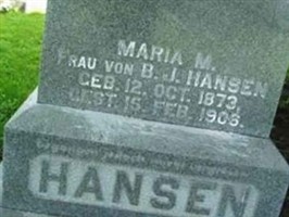 Maria M. Hansen Maria M. Hansen